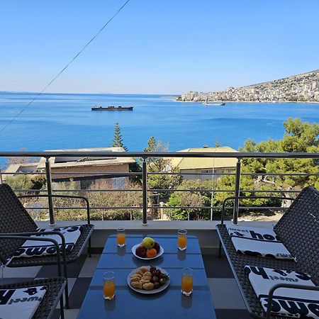 Sunset Tarraces Apartment Sarande Bagian luar foto