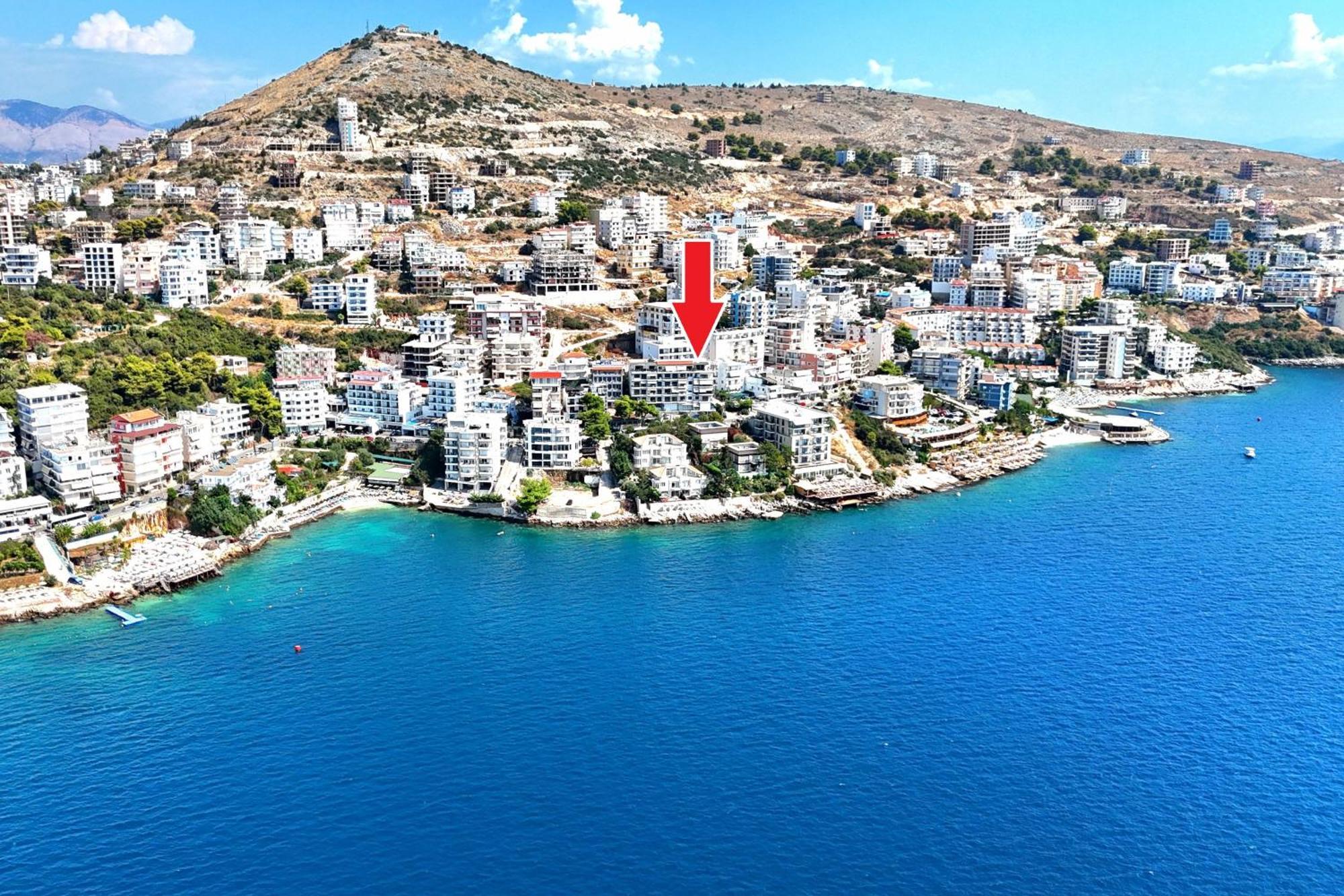 Sunset Tarraces Apartment Sarande Bagian luar foto