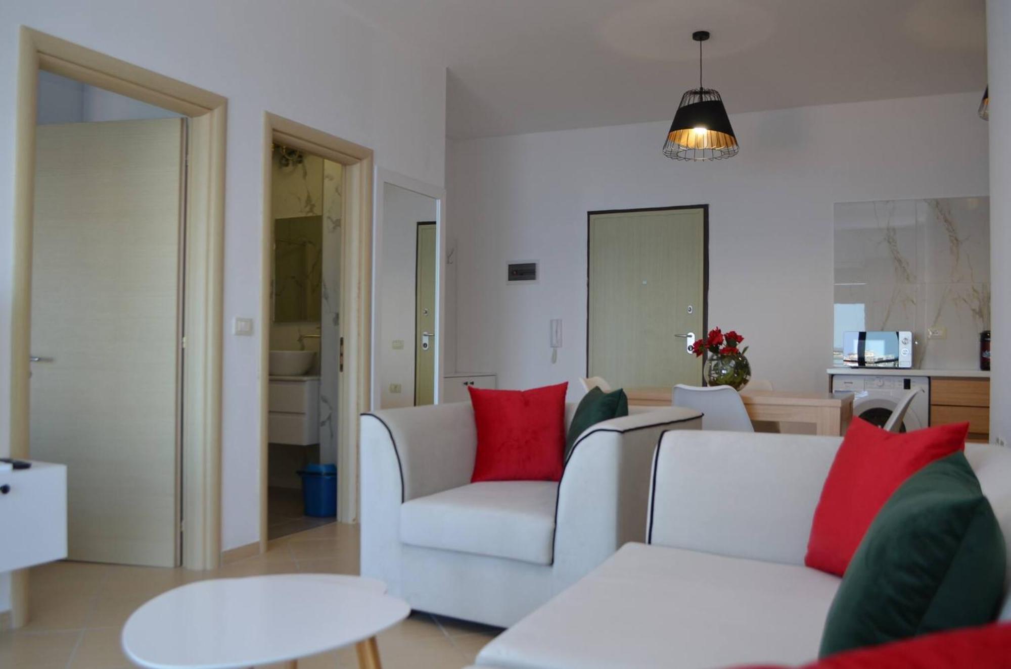 Sunset Tarraces Apartment Sarande Bagian luar foto