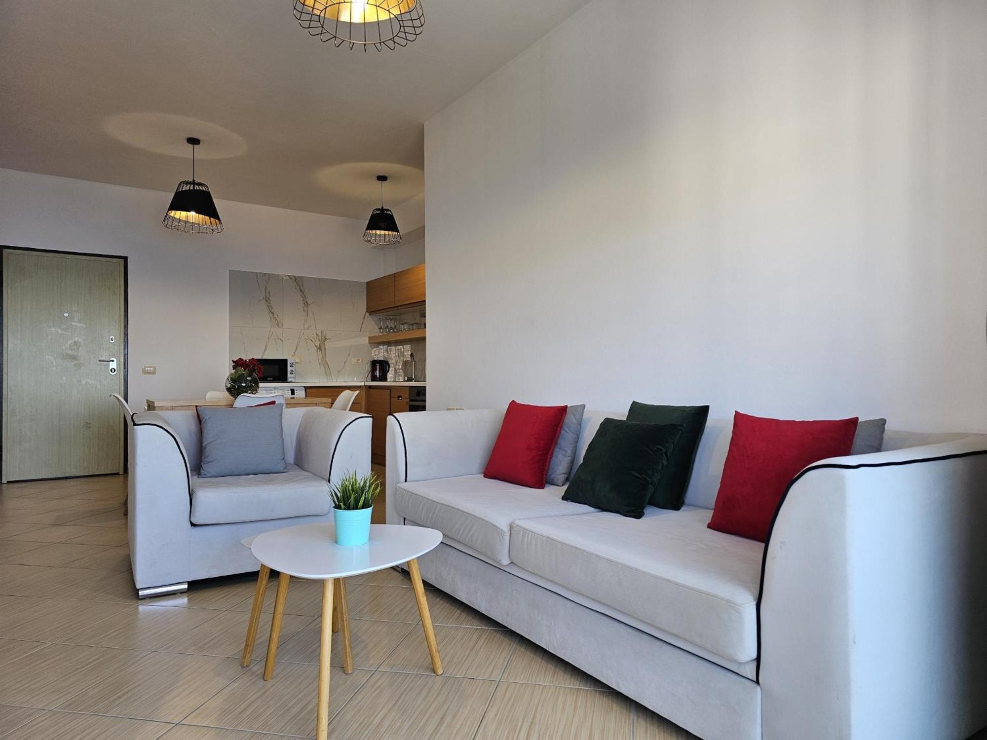 Sunset Tarraces Apartment Sarande Bagian luar foto