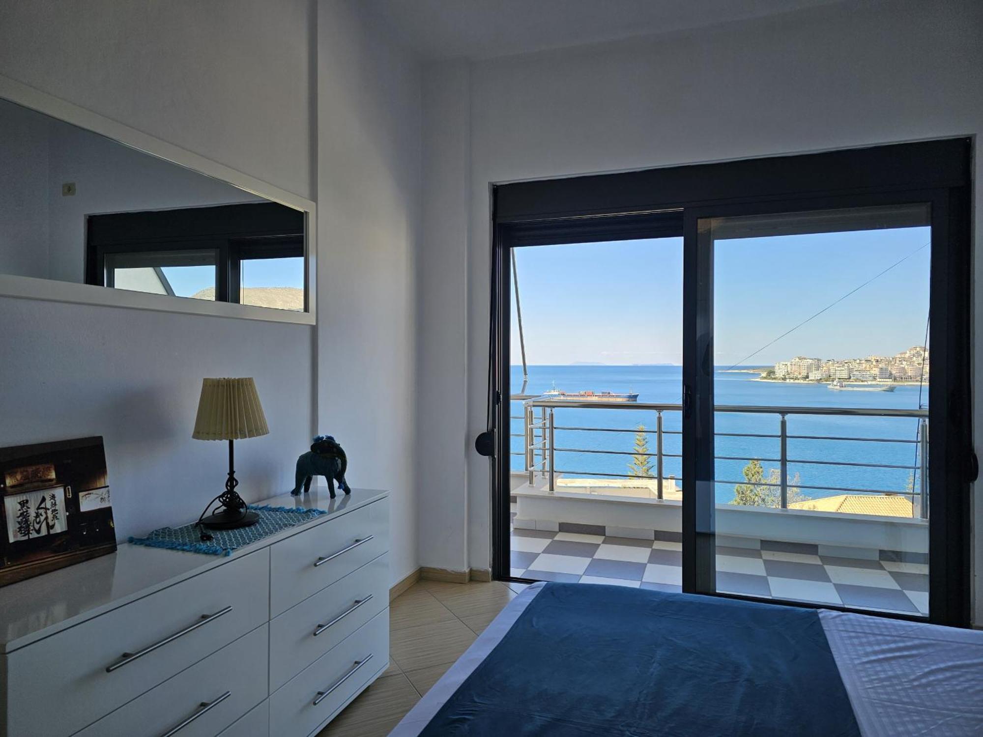 Sunset Tarraces Apartment Sarande Bagian luar foto